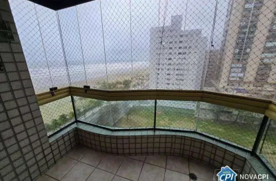 Apartamento vista mar com 3 quartos na aviação em praia grande/sp
