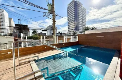 Apartamento 2 quartos com suíte e sacada gourmet a 350m da praia!