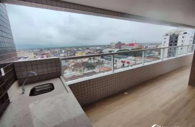 Apartamento com 2 quartos na tupi em praia grande/sp