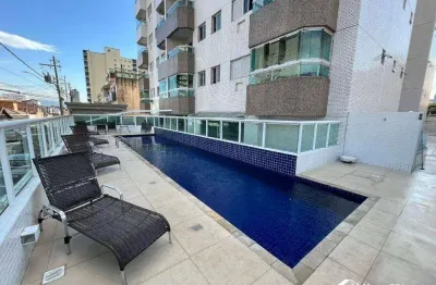 Apartamento com 2 quartos na guilhermina em praia grande/sp
