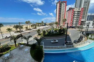 Apartamento 2 quartos com suíte, frente mar, mobiliado, andar alto – lazer completo