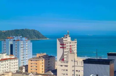 Apartamento com vista mar em praia grande com 2 quartos lazer completo