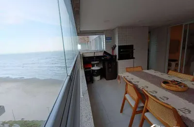 Apartamento 3 quartos com sacada gourmet e vista mar na caiçara – praia grande