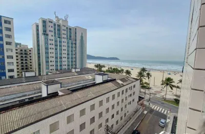 Apartamento mobiliado com vista mar para locação na guilhermina – praia grande