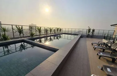 Apartamento na guilhermina em praia grande com 2 quartos lazer completo