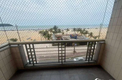 Apartamento frente mar 4 quartos lazer completo na guilhermina - praia grande