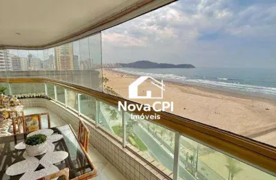 Apartamento frente mar 3 quartos mobiliado 2 vagas e lazer completo
