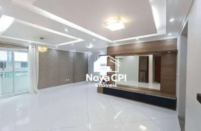 Apartamento mobiliado com sacada gourmet na guilhermina – 3 quartos lazer completo e a 300m da praia