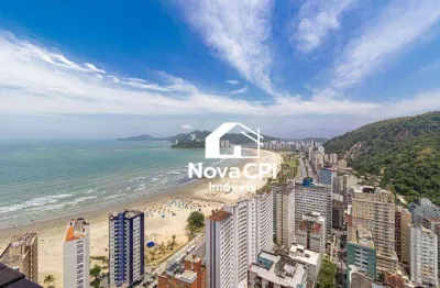 Cobertura frente total para o mar à venda no enseada das orquídeas, em santos