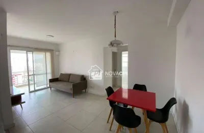 Flat com 2 dormitórios para alugar, 70 m² boqueirão - santos/sp