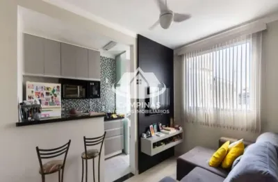 Apartamento com 2 quartos à venda na avenida washington luís, 4601, parque jambeiro, campinas, 46 m2 por r$ 215.000