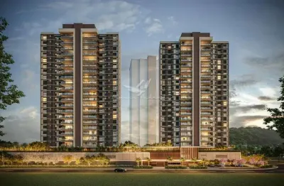 Apartamento de luxo com 4 suítes e 4 vagas no jardim santa teresa, jundiaí-sp: torre coral e diamante, 248m².