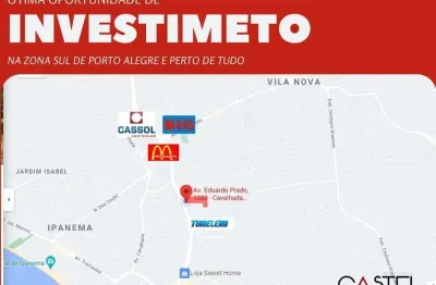 Terreno à venda na avenida eduardo prado, 1280, cavalhada, porto alegre por r$ 800.000