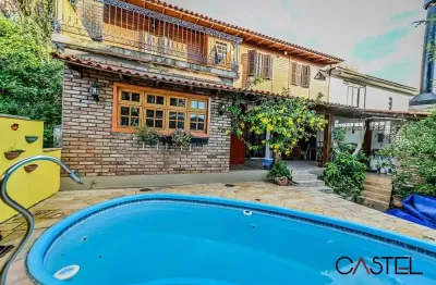 Casa em condomínio fechado com 4 quartos à venda na das figueiras, 108, santa tereza, porto alegre por r$ 650.000