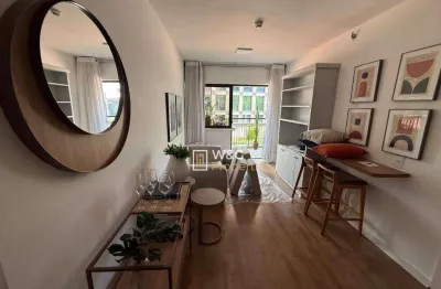 Flat com 1 dormitório para alugar, 34 m² por r$ 5.500/mês - itaim bibi - são paulo/sp