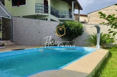 Campos elisios - sobrado mobiliado com piscina, forno a lenha -garage para 5 carros