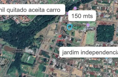 Meio terreno com 150m2 no jd. novo independãncia em sarandi