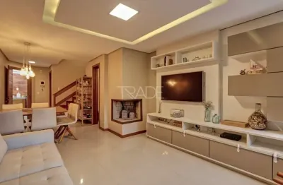 Casa em condomínio fechado com 3 quartos à venda na rua alcebíades antônio dos santos, 635, nonoai, porto alegre por r$ 850.000