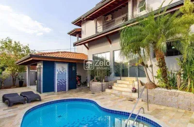 Casa à venda com 370 m², 5 quartos 4 vagas em mansões santo antônio, campinas