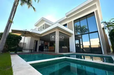 Casa em condomínio à venda com 285,21 m², 3 quartos 4 vagas em loteamento parque dos alecrins, campinas