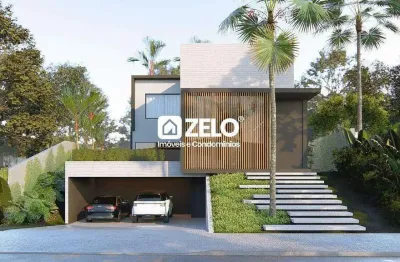 Casa à venda com 390 m², 4 quartos 4 vagas em loteamento residencial pedra alta (sousas), campinas