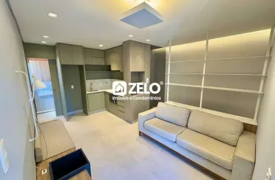 Apartamento à venda com 56,39 m², 1 quarto em cambuí, campinas