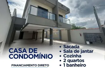 Casa em condomínio fechado com 2 quartos à venda na Tupi, Praia Grande  por R$ 390.000