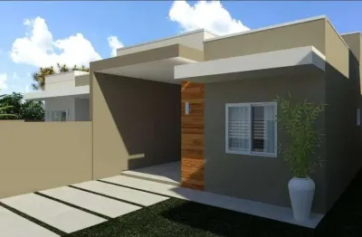 Casa com 03 quartos sendo 01 suíte, com espaço de terreno e excelente acabamento.