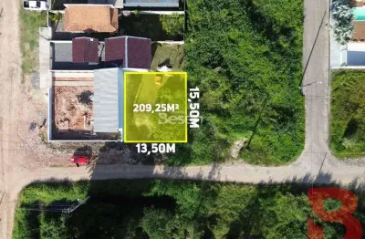 Terreno limpo e nivel da rua, com 209,25m2, loteamento volta ao mundo em itapoá/sc, ao lado loteam. central park