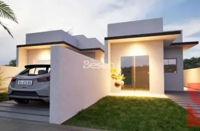 Casa nova 02 quartos sendo 01 suíte - 53,86m² de área construída - 180m² de terreno - baln. jardim da barra