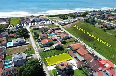 Terreno na barra do saí, balneário praia das conchas, com área de 348m² (12,00 x 29,00) a 250 metros do mar.