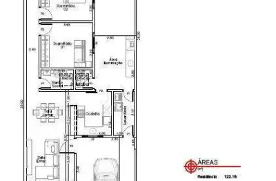 Casa à venda em Paulínia, São Bento, com 3 quartos, com 140 m², Condomínio Terras da Estância