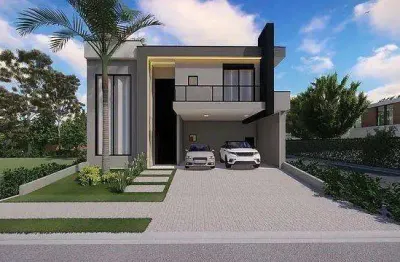Casa à venda em Paulínia, Parque Brasil 500, com 4 suítes, com 312.08 m², Santorini Residencial Club