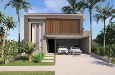 Casa à venda em Paulínia, Parque Brasil 500, com 4 suítes, com 313.52 m², Santorini Residencial Club