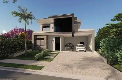 Casa à venda em Paulínia, Parque Brasil 500, com 4 suítes, com 307.86 m², Santorini Residencial Club