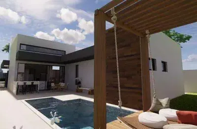 Casa à venda em Paulínia, Condomínio Terras do Cancioneiro, com 3 suítes, com 192.23 m²