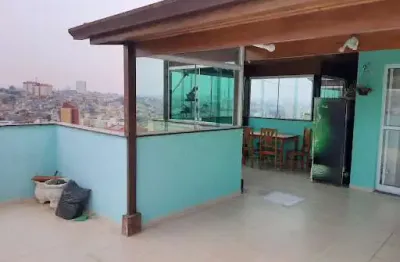Cobertura com 3 dormitórios à venda, 123 m² por r$ 710.000,00 - nova gerty - são caetano do sul/sp