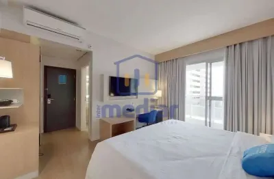 Apartamento com 1 quarto à venda na avenida marechal floriano peixoto, pompéia, santos, 28 m2 por r$ 371.000
