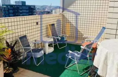 Cobertura com 3 quartos à venda na rua professor torres homem, embaré, santos, 121 m2 por r$ 950.000