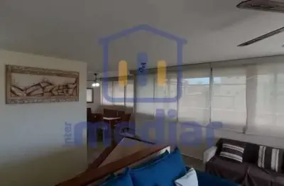 Cobertura com 4 quartos para alugar na rua dona vitória yunes stefano, jardim belmar, guarujá, 198 m2 por r$ 8.000
