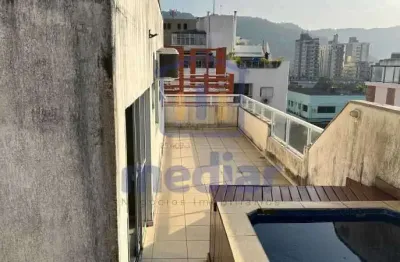 Cobertura com 2 quartos à venda na avenida abílio dos santos branco, jardim praiano, guarujá, 208 m2 por r$ 480.000
