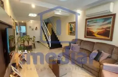 Casa em condomínio fechado com 4 quartos à venda na rua liberdade, aparecida, santos, 228 m2 por r$ 1.168.000