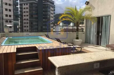 Cobertura com 2 quartos à venda na avenida da saudade, jardim são miguel, guarujá, 250 m2 por r$ 680.000