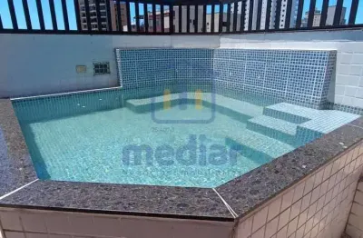 Cobertura com 3 quartos à venda na avenida veraneio, balneário guarujá, guarujá, 136 m2 por r$ 580.000