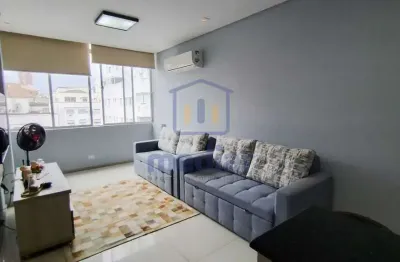 Apartamento com 1 quarto à venda na rua doutor alamir martins, gonzaga, santos, 52 m2 por r$ 490.000