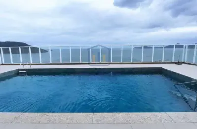 Apartamento com varanda gourmet no embaré, a apenas 150 metros da praia, 2 suítes, 2 vagas !