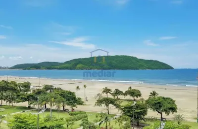 Apartamento vista mar com 3 dormitórios, 1 suíte e 1 vaga - José Menino - Santos/SP