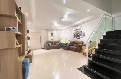Sobrado à venda, 121 m² por r$ 630.000,00 - balneário pires - praia grande/sp