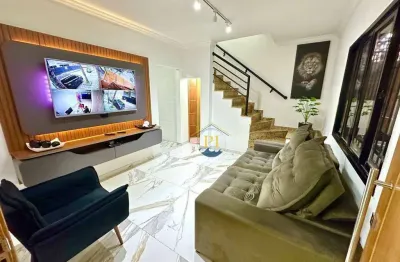 Casa com 3 dormitórios à venda, 101 m² por r$ 870.000,00 - guilhermina - praia grande/sp