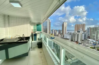 Apartamento com 2 dormitórios à venda, 80 m² por r$ 650.000,00 - boqueirão - praia grande/sp